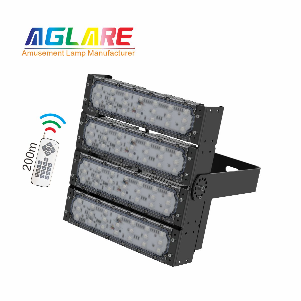 200W RGB彩色投光灯,变色户外射灯带？仄